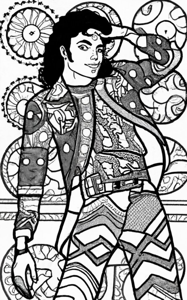 Michael jackson coloring pages