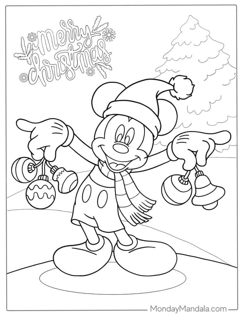 Mickey mouse coloring pages free pdf printables