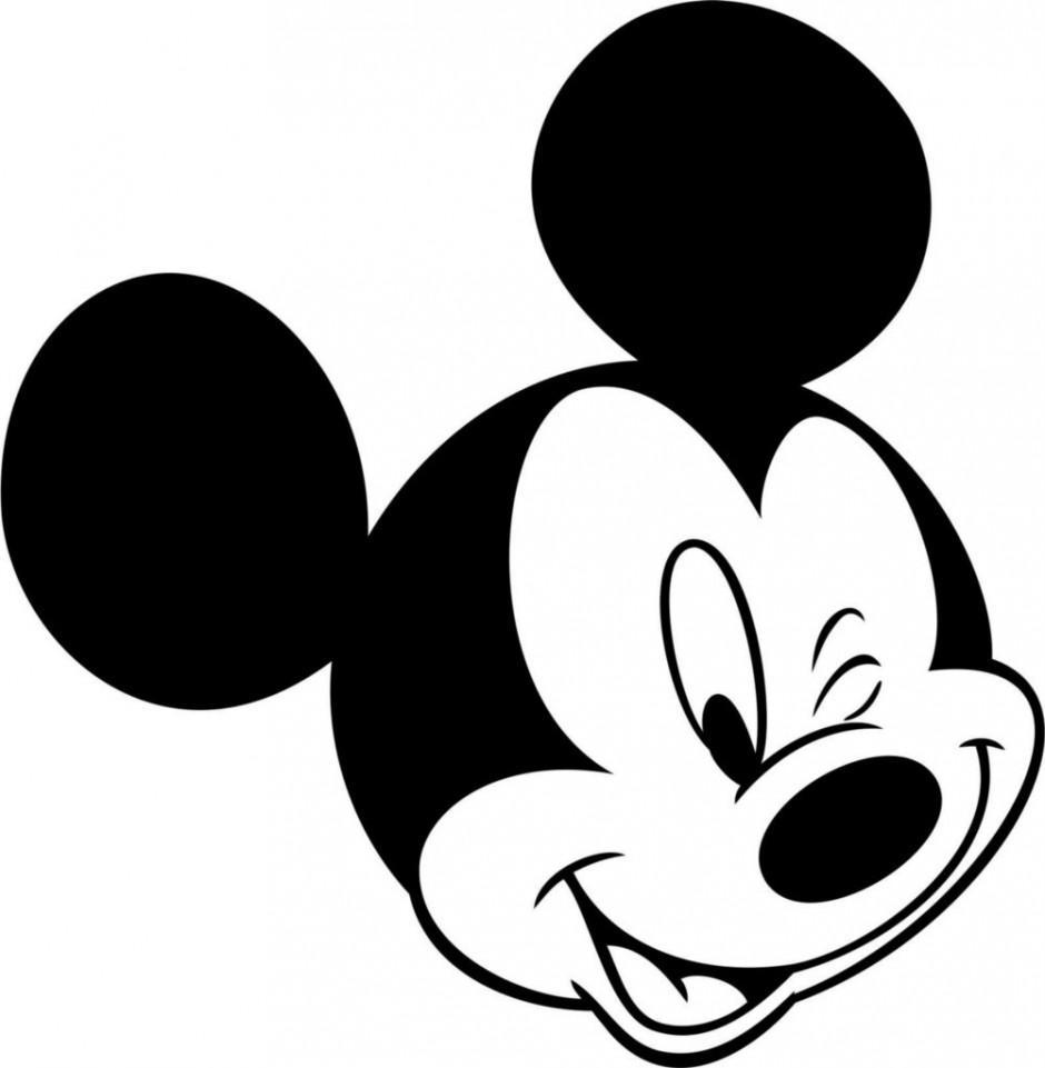 Mickey mouse face vector