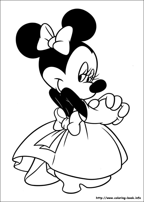 Minnie mouse coloring pages