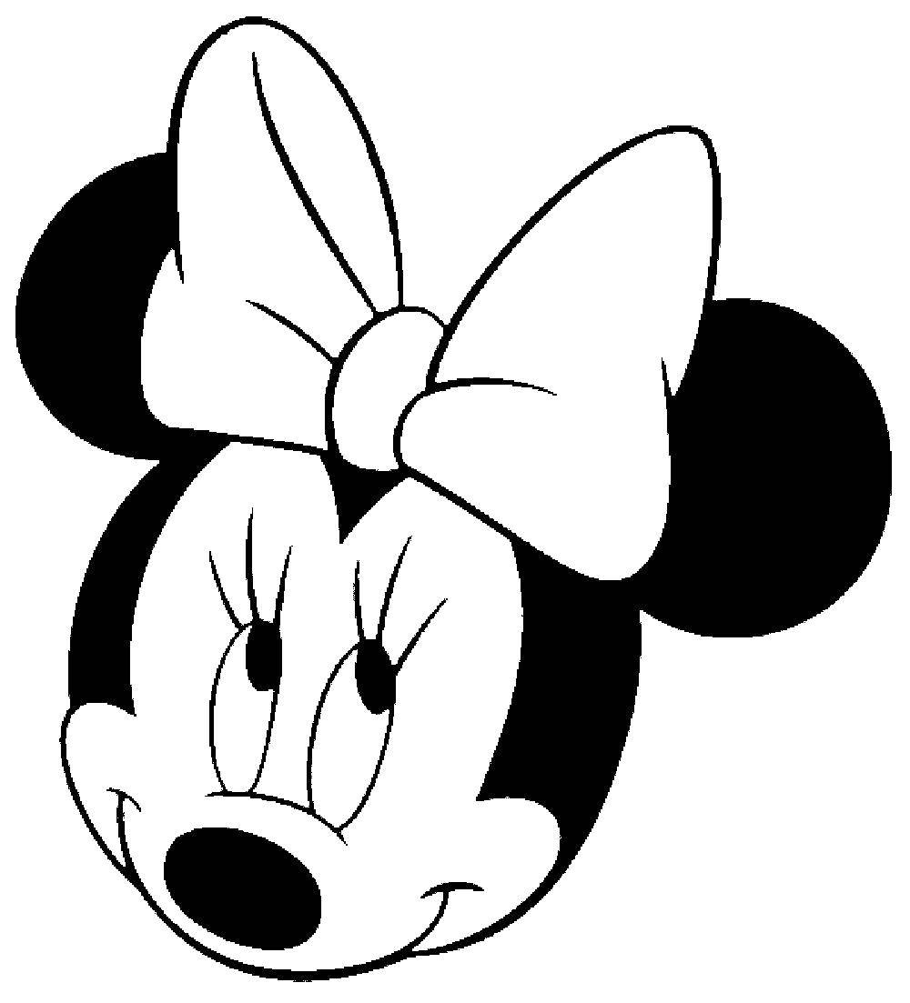 Online coloring pages coloring page head minnie mouse mickey mouse download print coloring page