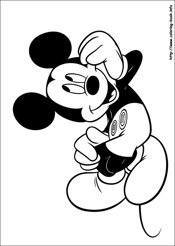 Mickey coloring picture