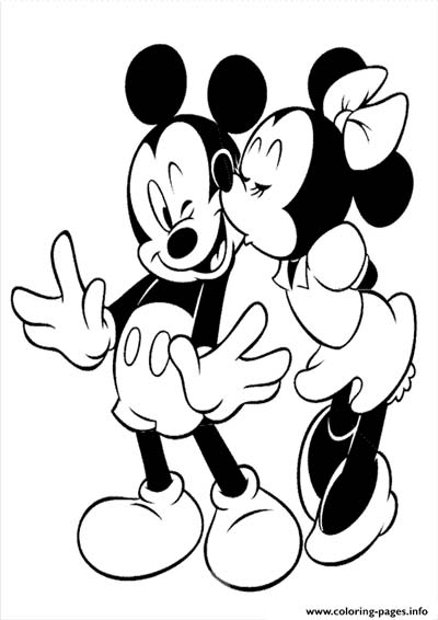 Minnie mouse coloring pages