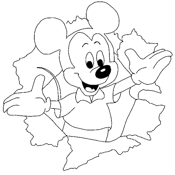 Mickey mouse coloring pages