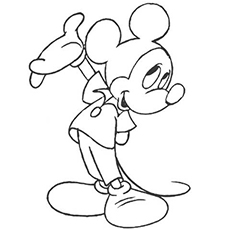 Top free printable mickey mouse coloring pages online