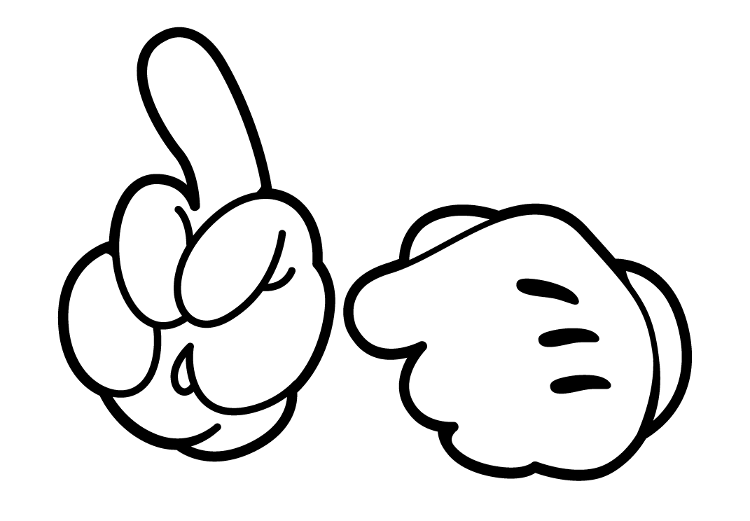 Mickey mouse hand png image for free download