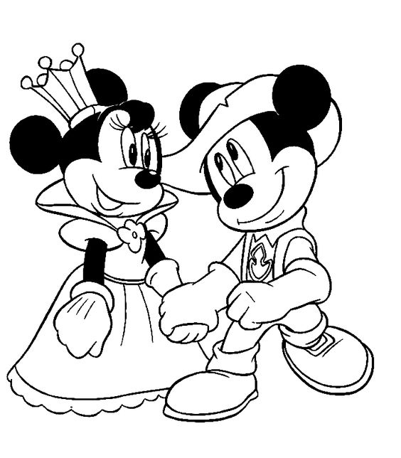 Mickey online coloring page