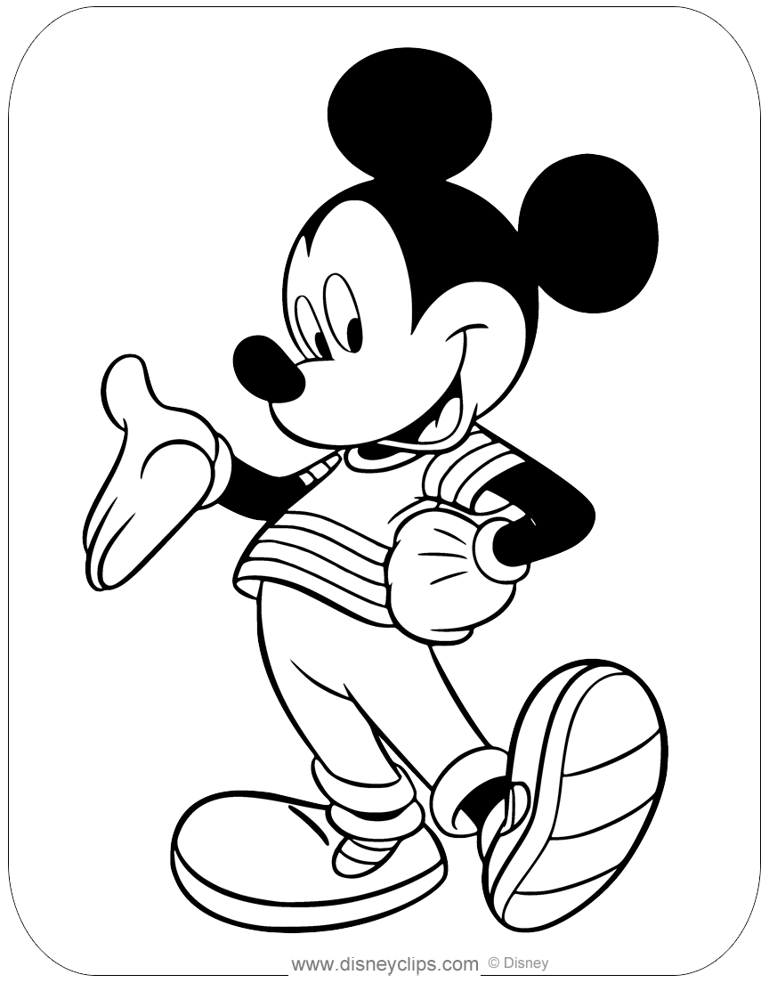 Misc mickey mouse coloring pages