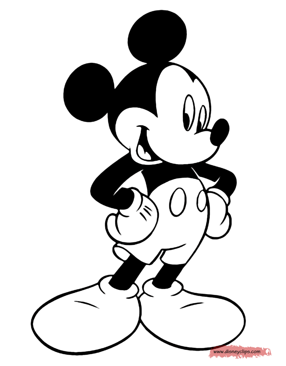 Misc mickey mouse coloring pages