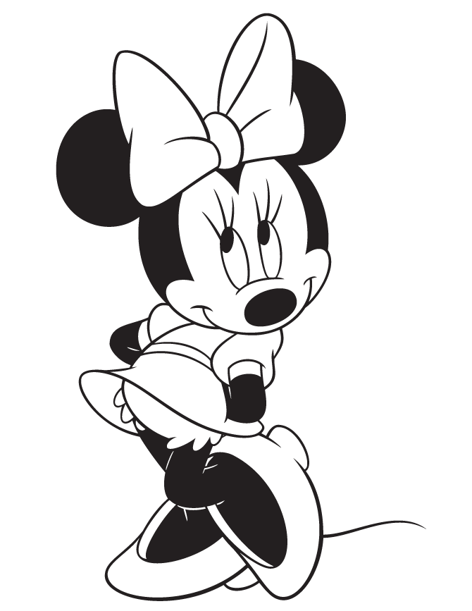 Coloring pages minnie mouse coloring pages disney coloring pages