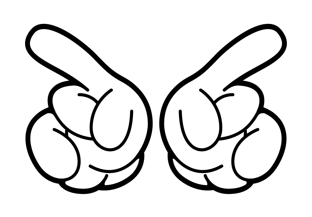 Mickey mouse hands png