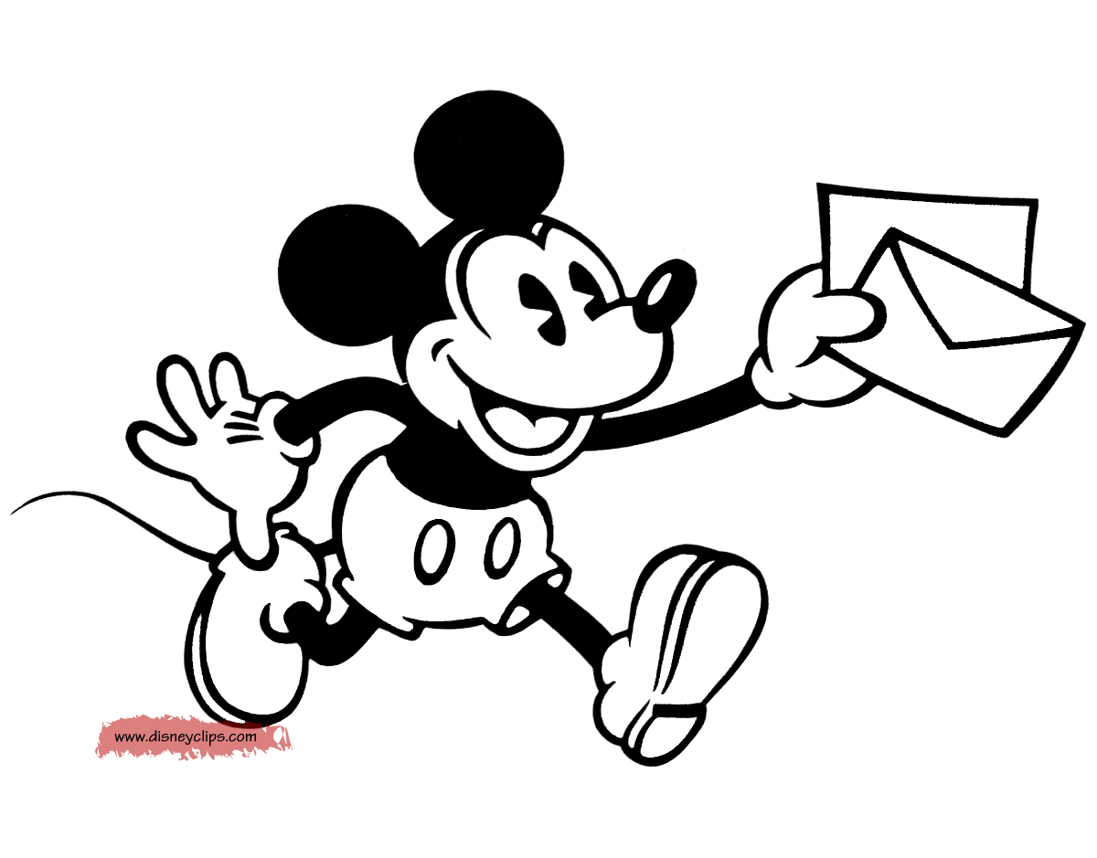 Classic mickey mouse coloring pages