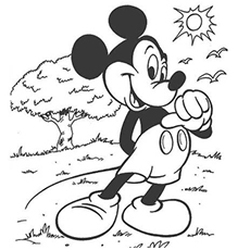 Top free printable mickey mouse coloring pages online