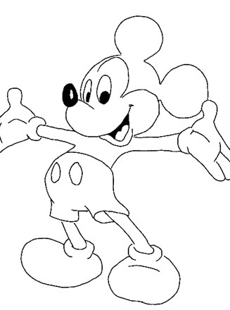 Disney characters coloring page