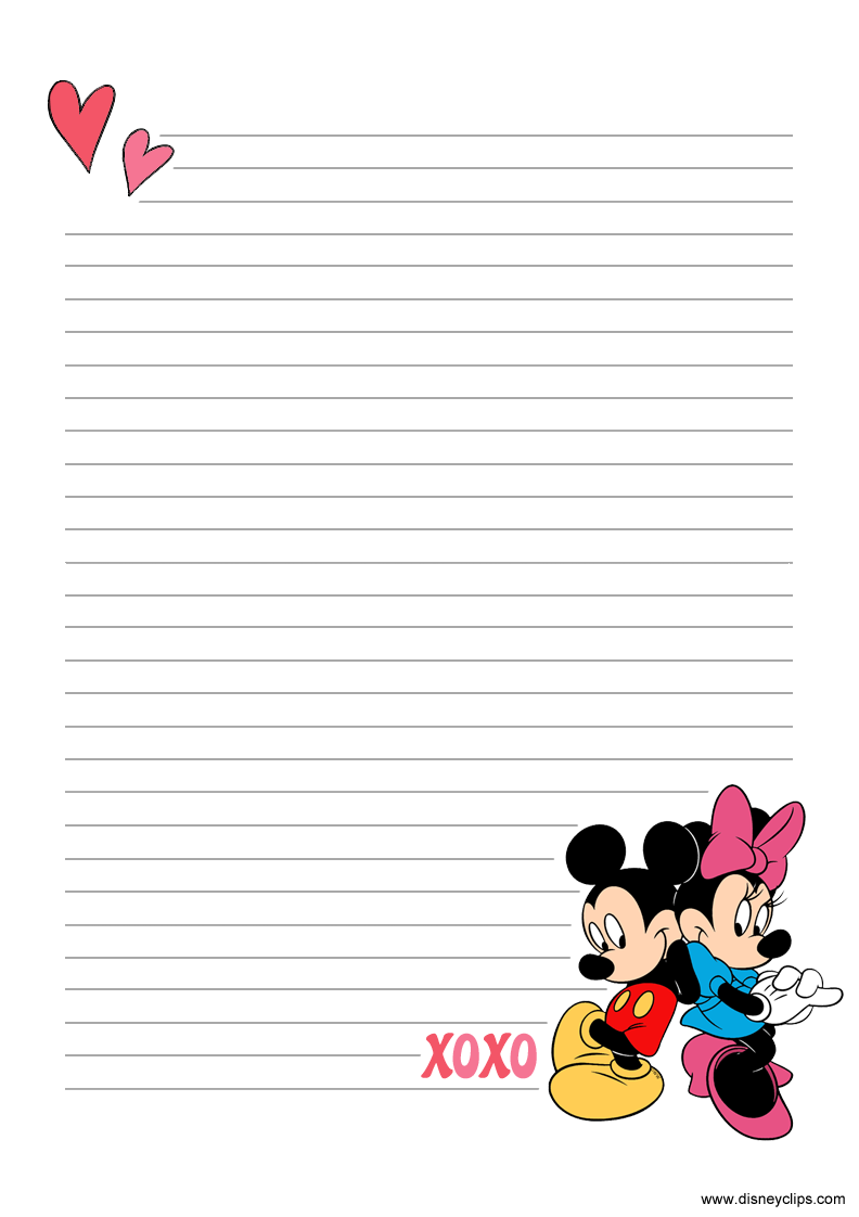 Free mickey mouse printable crafts bookmarks notes invitations