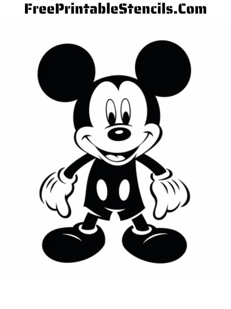 Free printable mickey mouse stencils