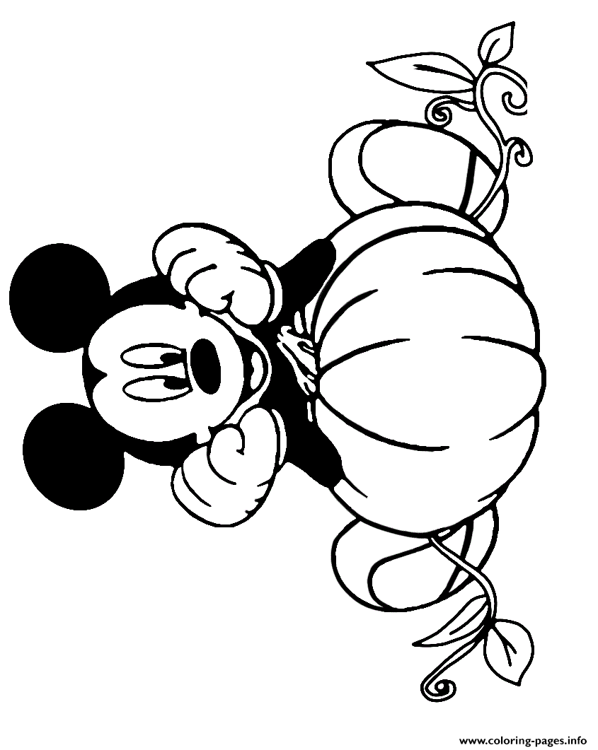 Mickey mouse and a pumpkin disney halloween coloring page printable disney coloring pages halloween coloring pages mickey coloring pages