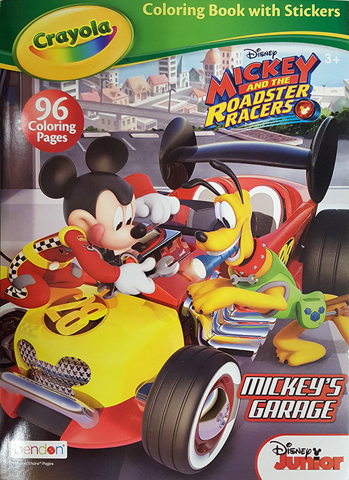 Mickey and the roadster racers mickeys garage coloring books at retro reprints