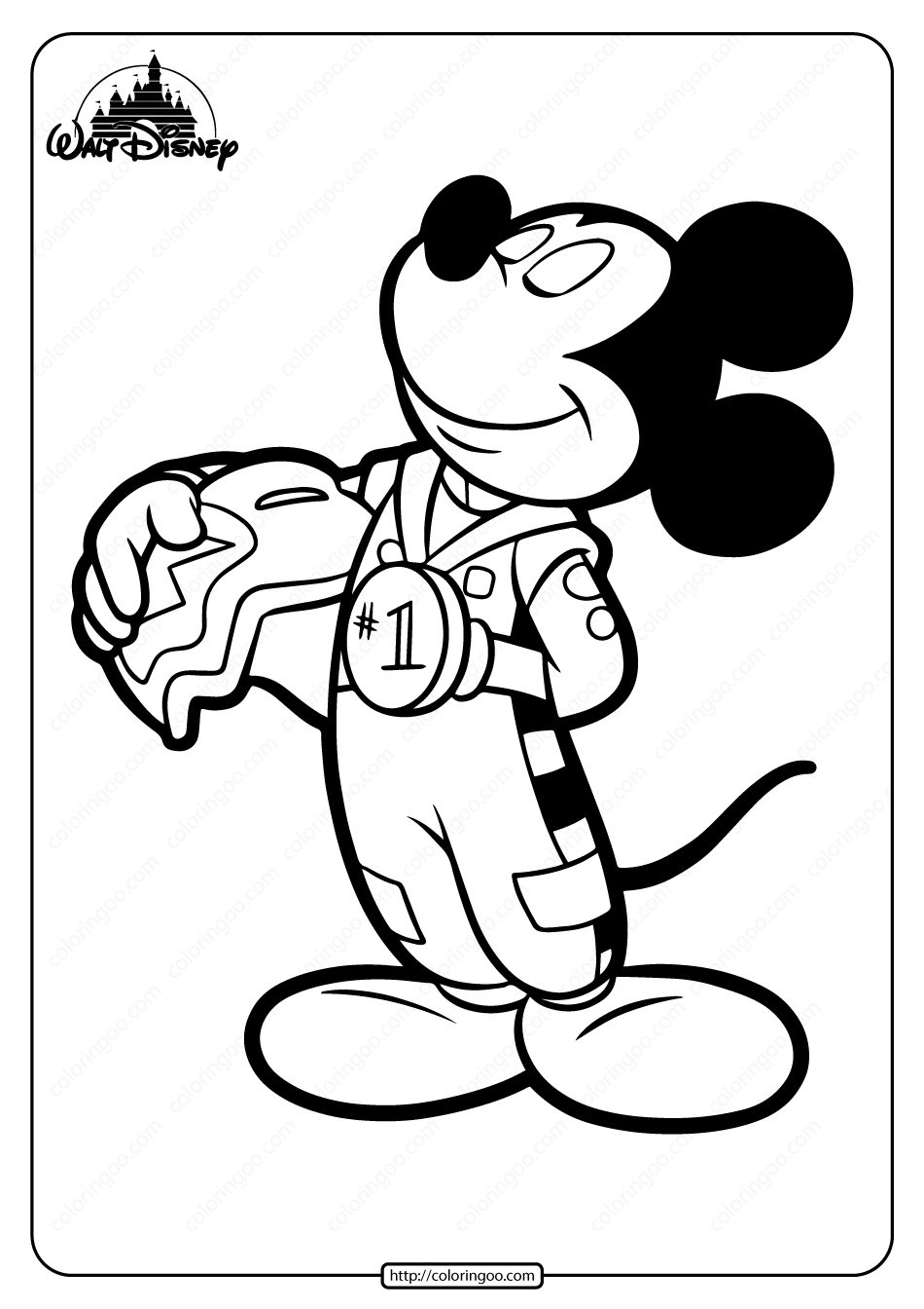 Printable mickey mouse racing pilot coloring page mickey coloring pages minnie mouse cartoons lion coloring pages