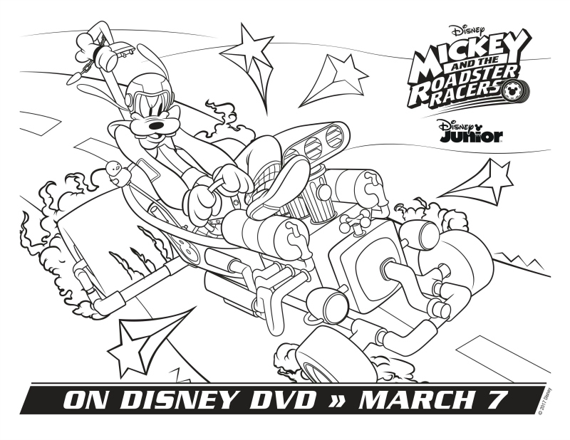 Disney goofy coloring page