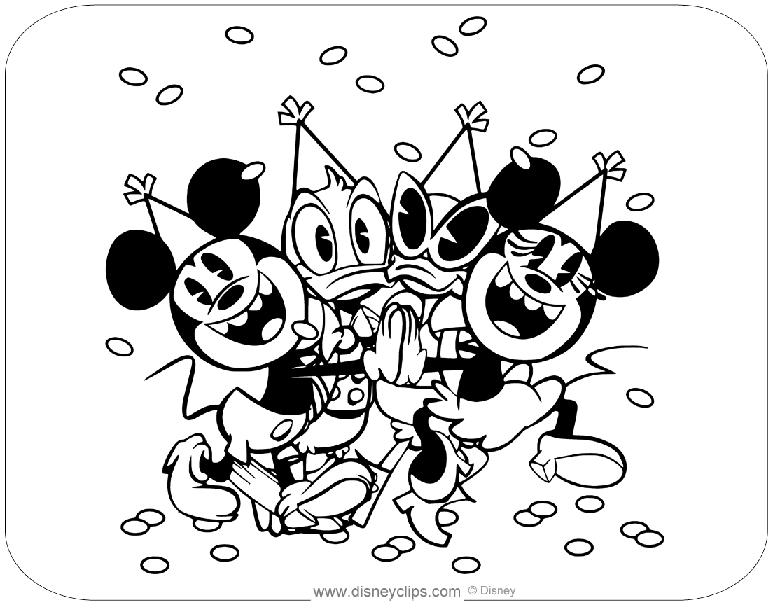 Mickey mouse tv series coloring pages