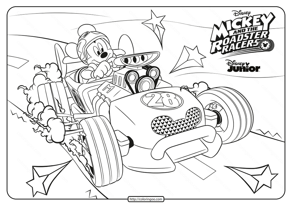 Mickey and the roadster racers coloring book mickey coloring pages mickey mouse coloring pages coloring pages