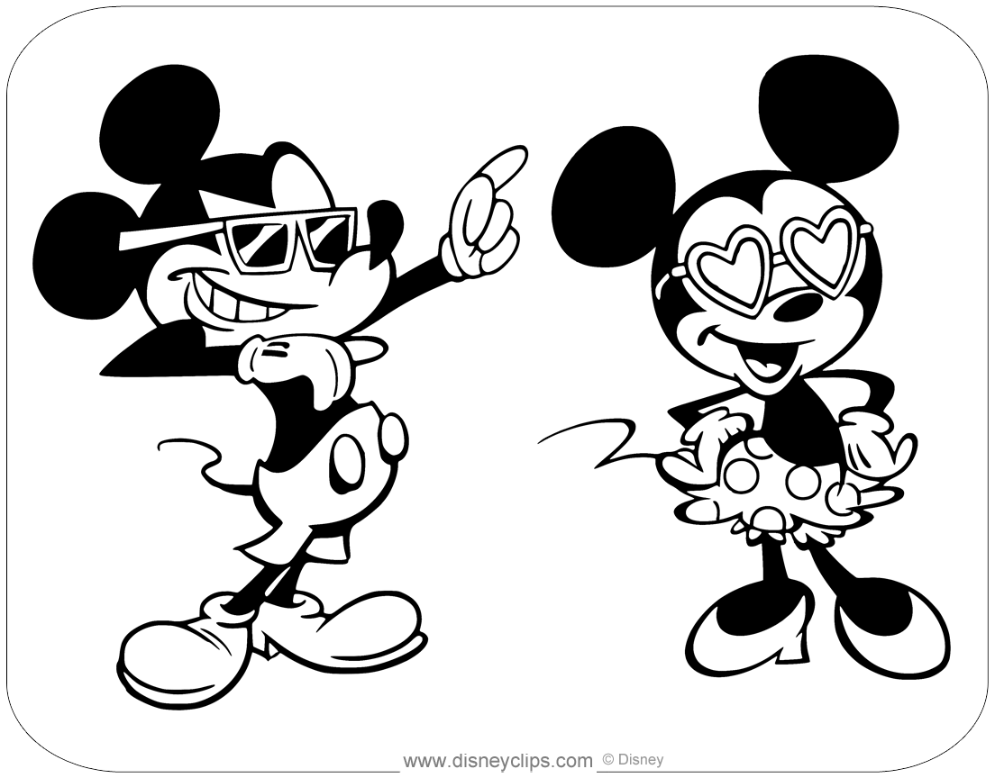 Mickey mouse tv series coloring pages