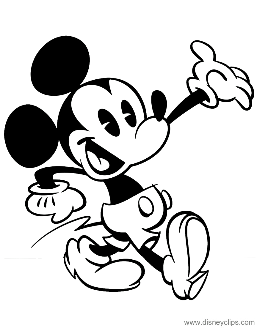 Mickey mouse tv series coloring pages