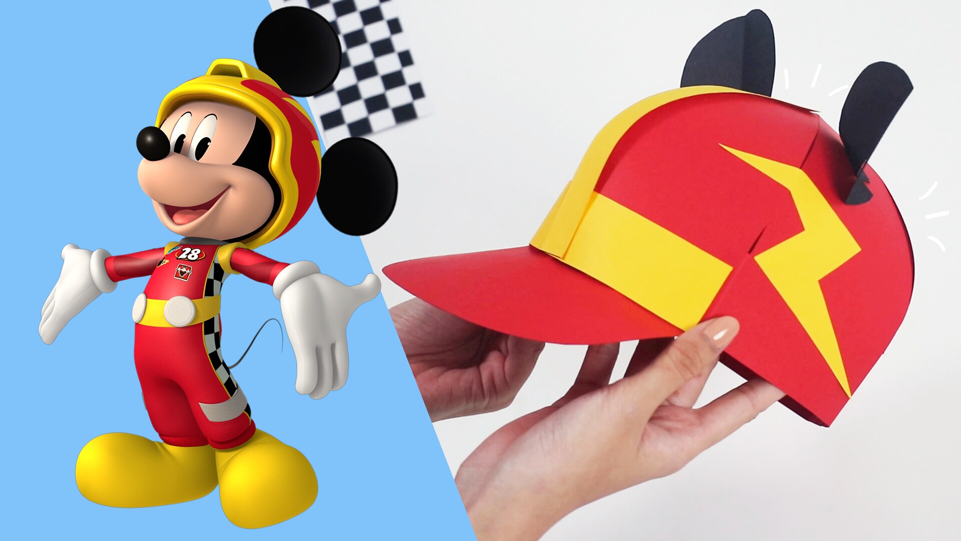 This âmickey mouse and the roadster racersâ paper craft is fit for your racecar driver in the making malaysia