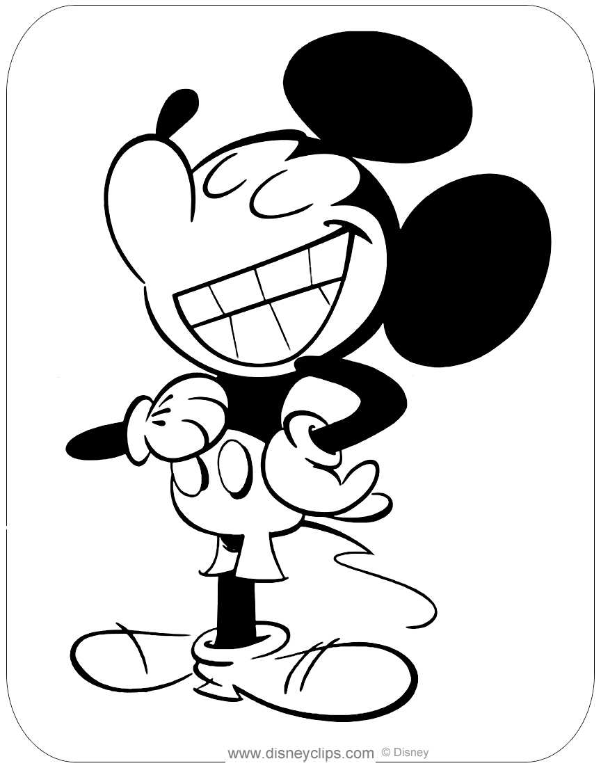 Mickey mouse tv series coloring pages