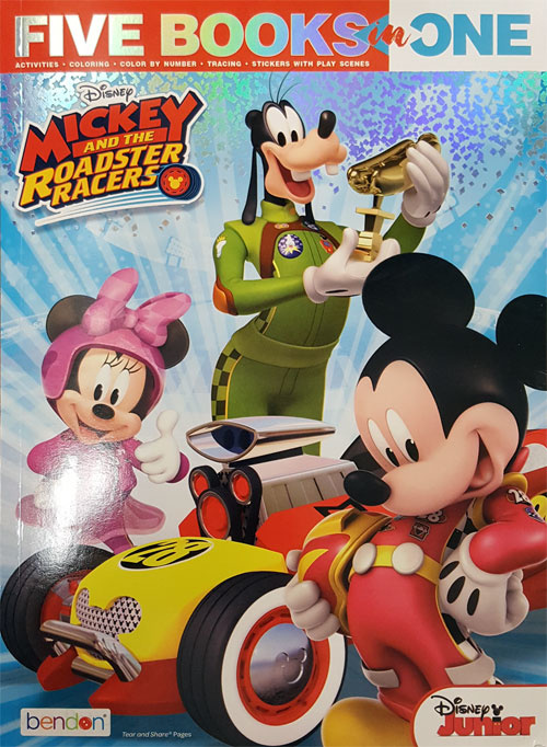 Mickey and the roadster racers five books in one coloring books at retro reprints