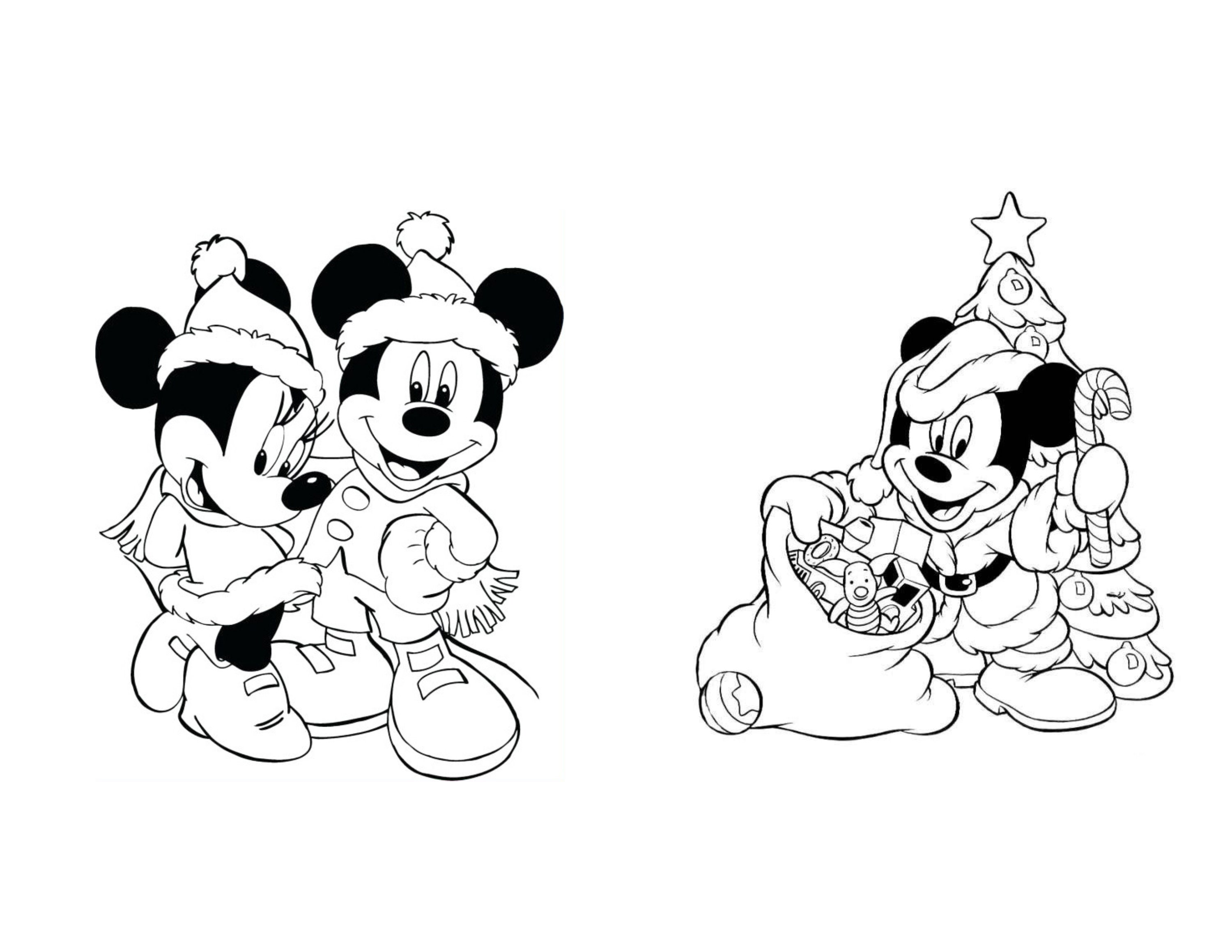 Pages of mickey mouse christmas coloring book printable pdf coloring book minnie mouse coloring mickey and friends printable