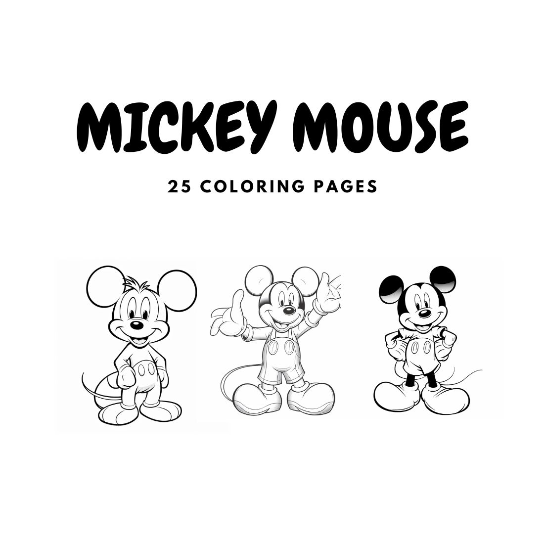 Mickey mouse coloring pages