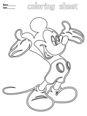 Coloring pages mickey