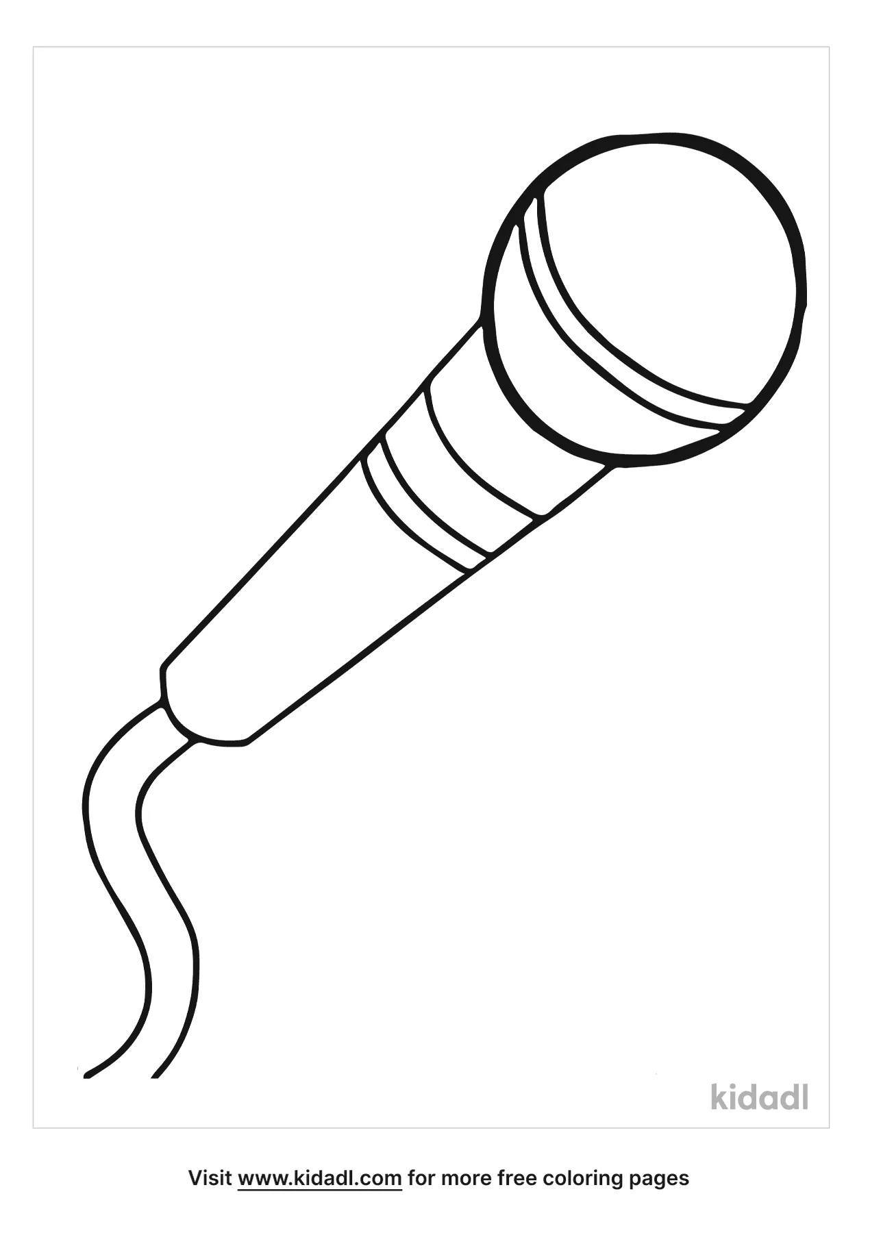 Free microphone coloring page coloring page printables