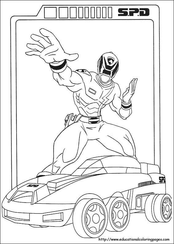 Power rangers coloring pages free for kids