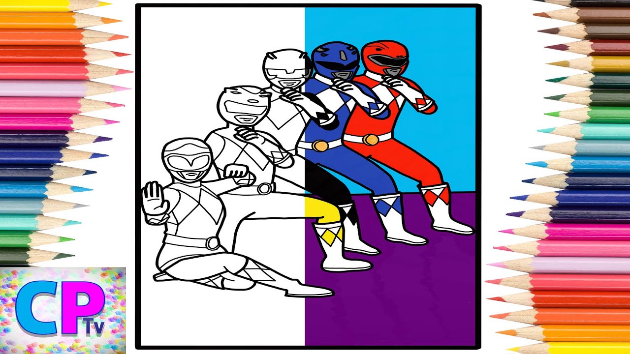 Power rangers coloring pages on ipadcoloringpagestv syn cole