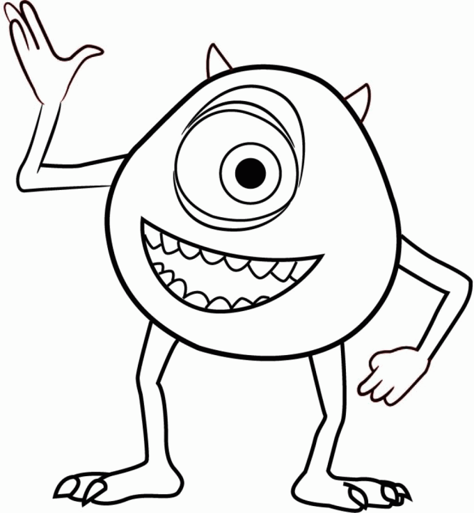 Free mike wazowski coloring pages download free mike wazowski coloring pages png images free cliparts on clipart library