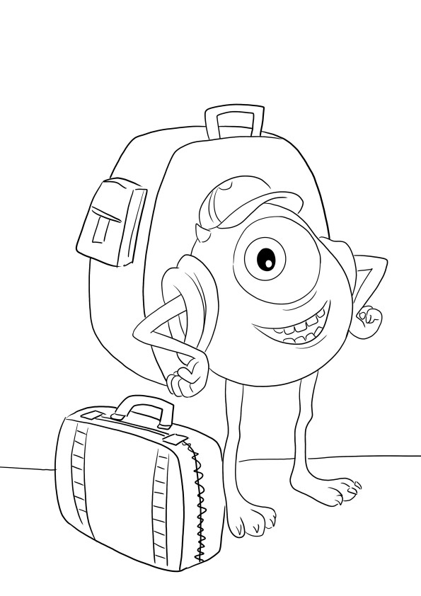 The monsters inc coloring pages