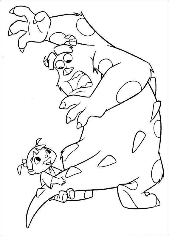 Monsters inc coloring pages