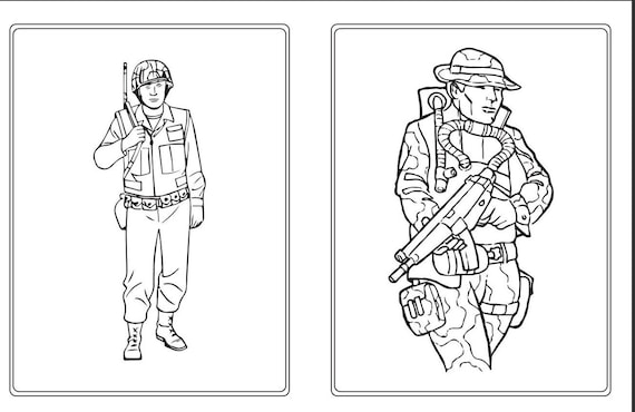 Army coloring pages for kids printable coloring pages for children boys and girls digital download