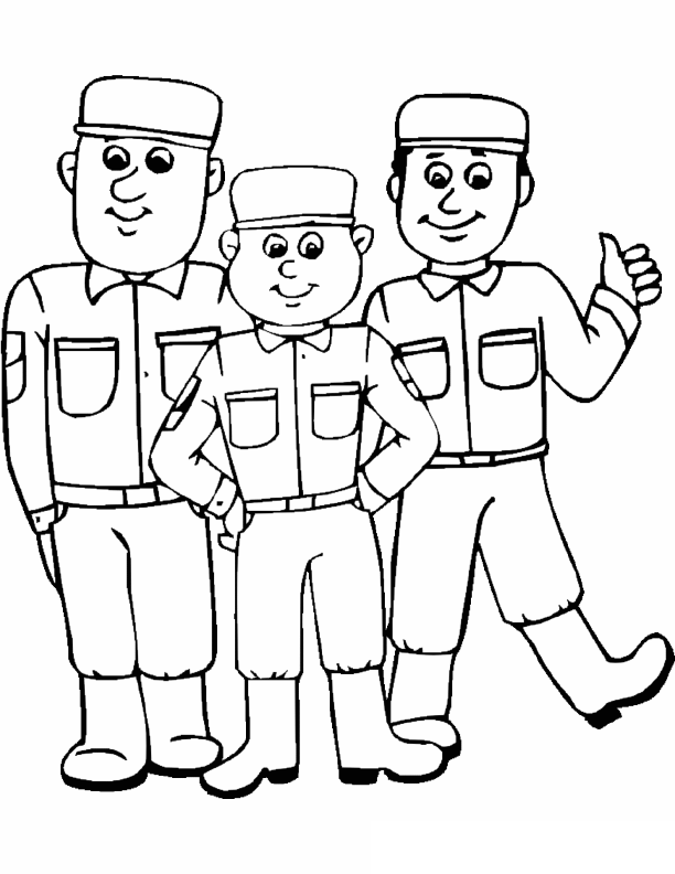 Military coloring pages team colors