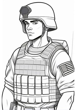 Soldiers coloring book for adults vol