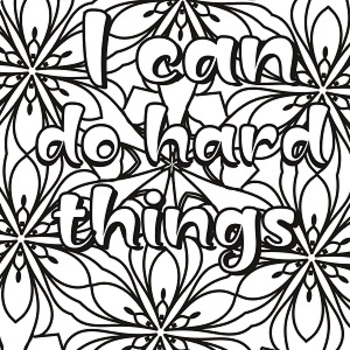 Mindfulness coloring pages for kids teens