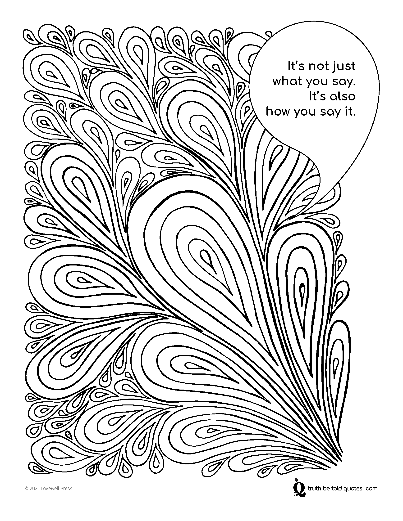 Mindfulness coloring pages