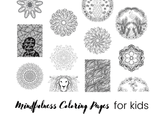 Free mindfulness coloring pages for kids kumarah