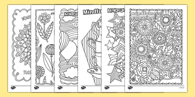 Mindfulness coloring sheets pack teacher