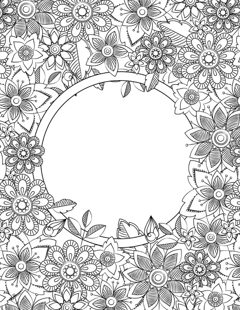 Printable mindfulness colouring pages for adults kids