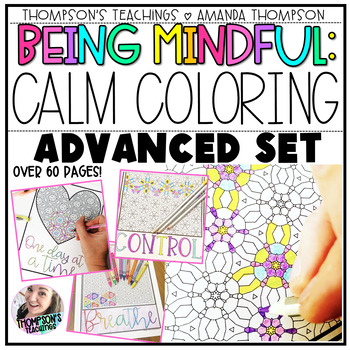 Mindfulness coloring sheets advanced distance learning