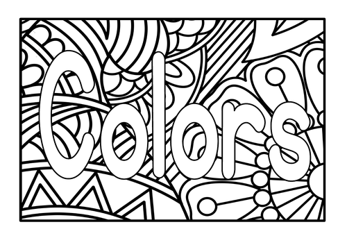 Mindfulness coloring pages for kids